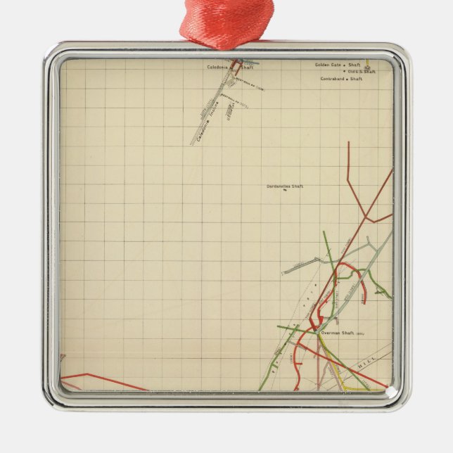 Comstock numrerar den min kartor VII Julgransprydnad Metall (Framsidan)