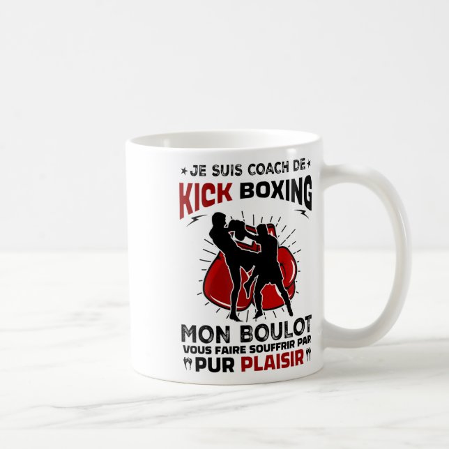Comt Boxer Vs Tränare  Kaffemugg (Höger)
