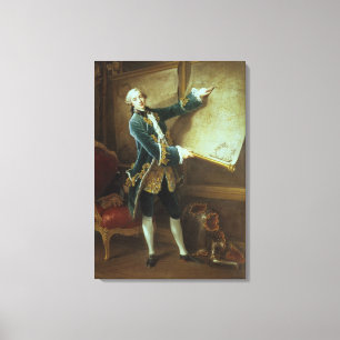 Comten de Vaudreuil, 1758 Canvastryck