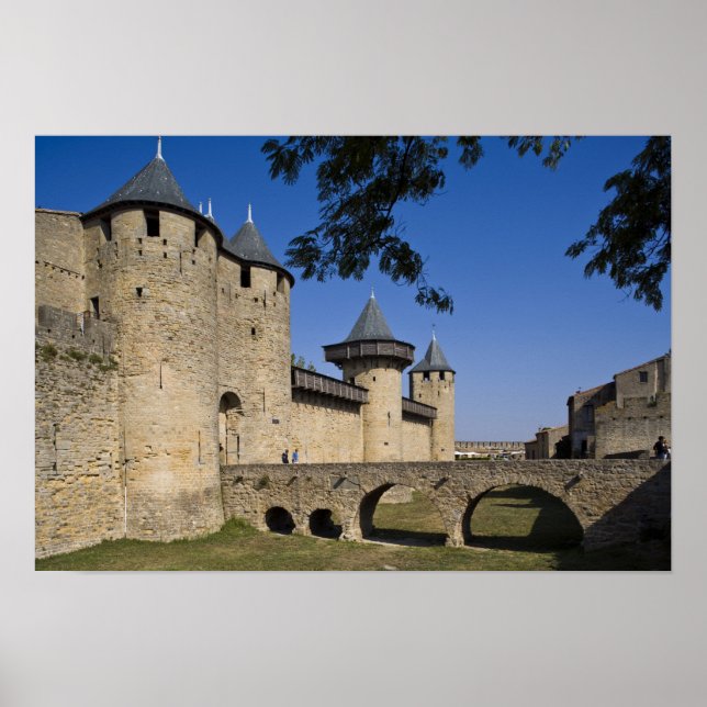 Comtes slott, Carcassonne, Aude, Languedoc, Poster (Framsidan)