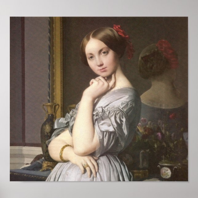 Comtesse d'Haussonville (detaljer), Ingres Poster (Framsidan)