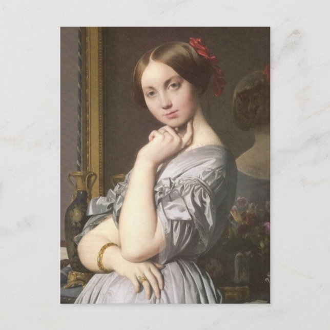 Comtesse d'Haussonville (detaljer), Ingres Vykort (Framsida)