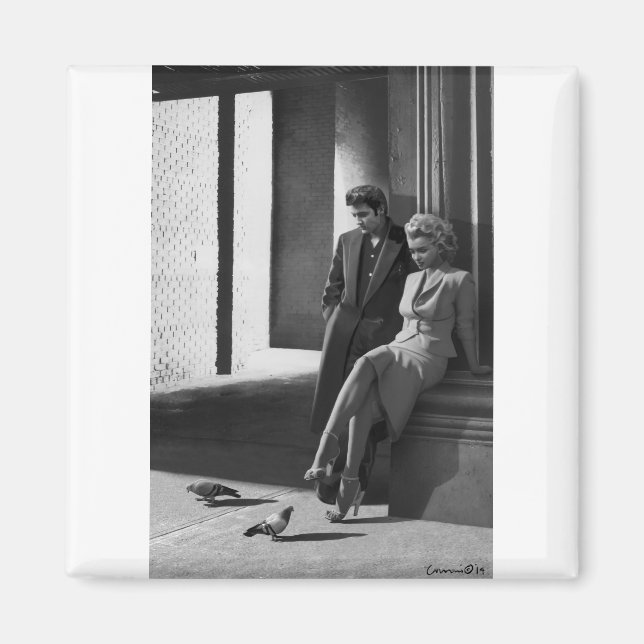 CON19BWD1 Fåglar av en Feather.tif Magnet (Framsidan)