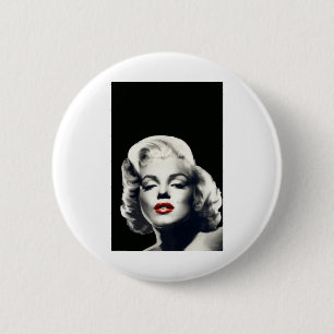 CON24BW-V4 röd läppar Marilyn I BLACK.tif Knapp
