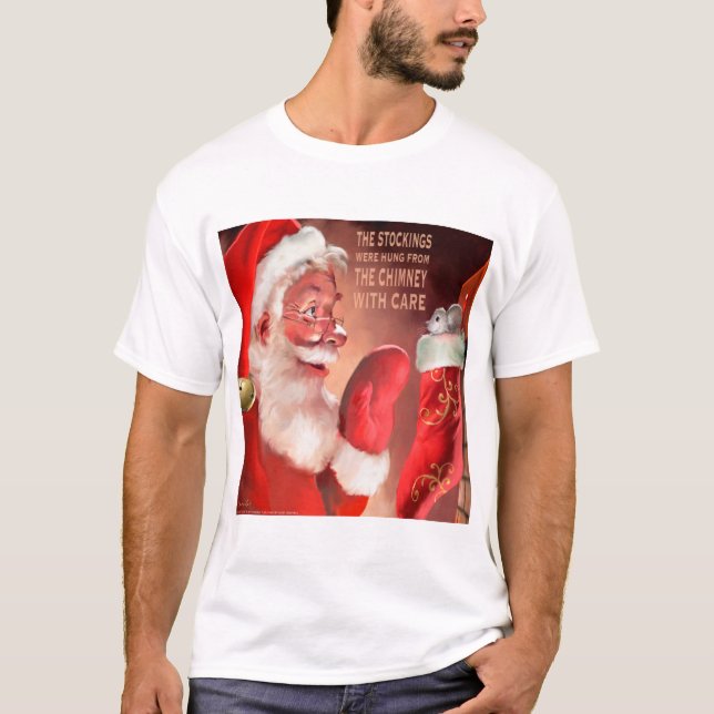 CON33 Santa 3 Stockings.tif T Shirt (Framsida)