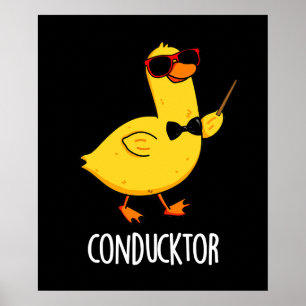 Con-anka-tor Funny Music Conductor Anka Pun Mörk B Poster