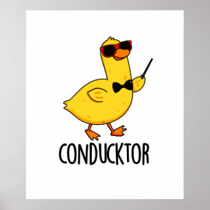Con-anka-tor Funny Music Conductor Anka Pun Poster