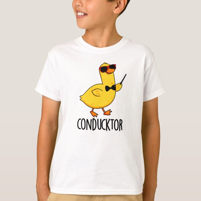 Con-anka-tor Funny Music Conductor Anka Pun T Shirt (Framsida)