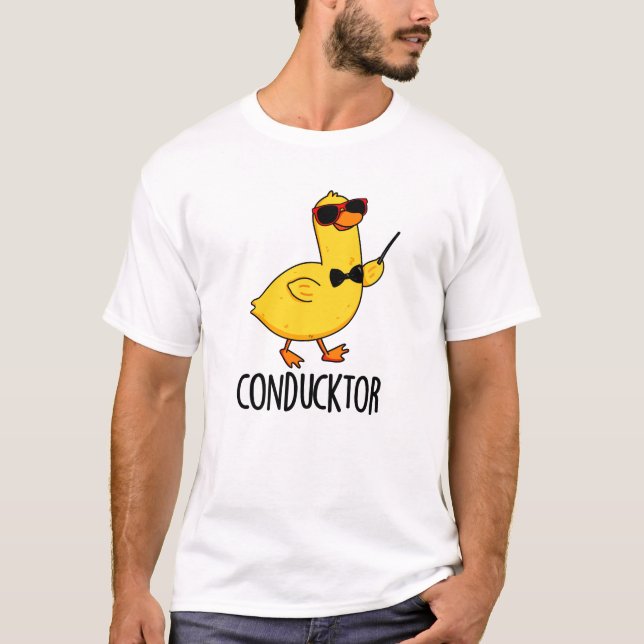 Con-anka-tor Funny Music Conductor Anka Pun T Shirt (Framsida)