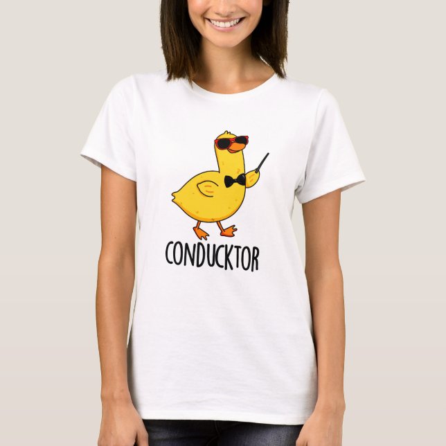 Con-anka-tor Funny Music Conductor Anka Pun T Shirt (Framsida)