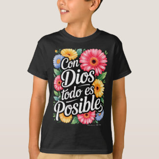 Con Dios Todo Es Posible Tröja Kristna Spanska F
