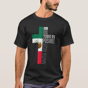 Con Dios Todo Es Potsible Christian Spansk Gift Me T Shirt