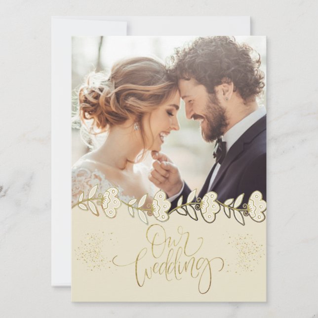  con foto personalizada inbjudningar (Framsida)