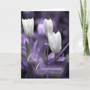 Con la Comprensione Italiana Sympathy Tulips Kort