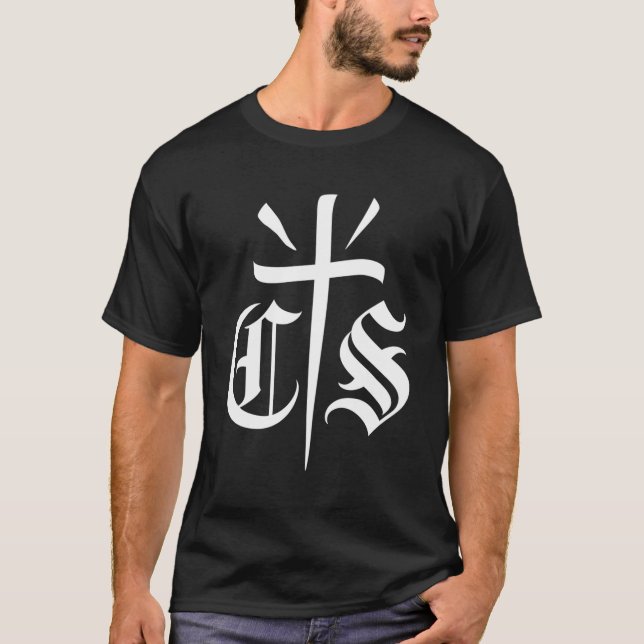 Con Safos Cs Cholo Chicano Kor Pachuco T Shirt (Framsida)