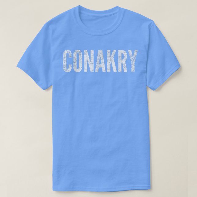 Conakry, Guinea Distressed Graphic T-Shirt (Design framsida)