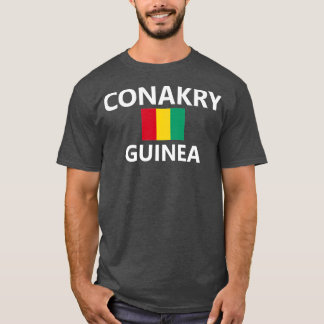 Conakry Guinea Flagga City T Shirt