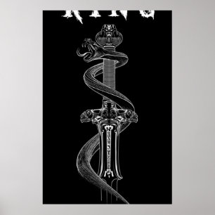 Conan Sword med snake Poster