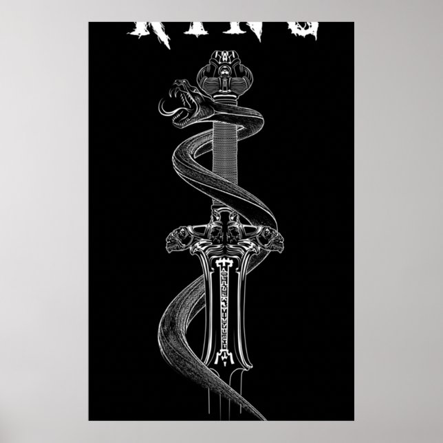 Conan Sword med snake Poster (Framsidan)