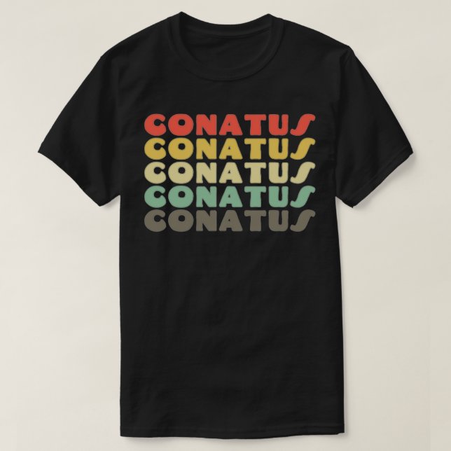 Conatus Baruch Spinoza T Shirt (Design framsida)