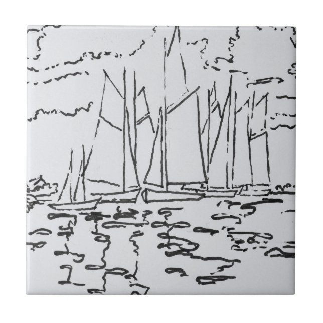 Concarneau-bukten| Bretagne, Frankrike Kakelplatta (Framsidan)