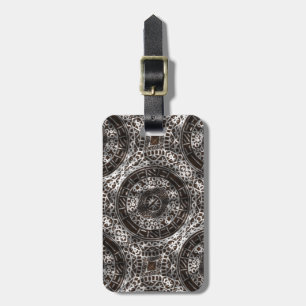 Concentcles African Tribal Print choklad Bagagebricka