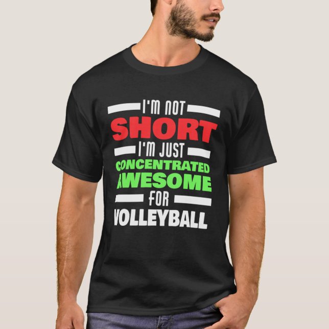Concentrated Awesome For Volleyball Saying Volleyb T Shirt (Framsida)