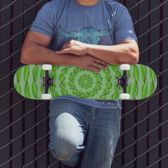 Concentric Löv Ringar av Kenneth Yoncich Mini Skateboard Bräda 18,5 Cm (Utomhus 3)