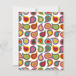 Concentric Paisleys Anteckningskort