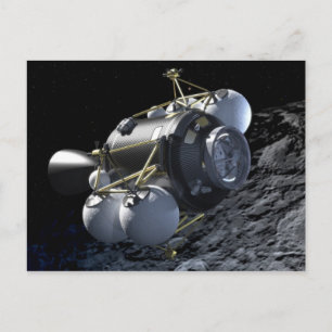 Concept Art of Altair Lunar Lander in Orbit Vykort