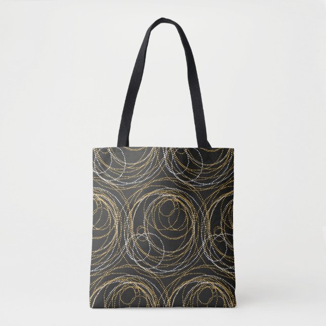 Concept seamless luxury pattern with dots and line tygkasse (Framsida)