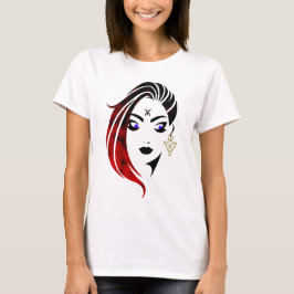 Conception d'une image d'une femme amazigh t shirt