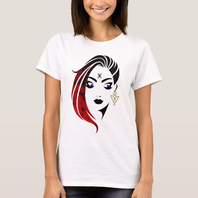 Conception d'une image d'une femme amazigh t shirt (Framsida)