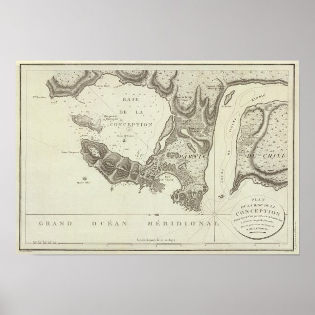 Conceptionsbukten, Chile Poster (Framsidan)