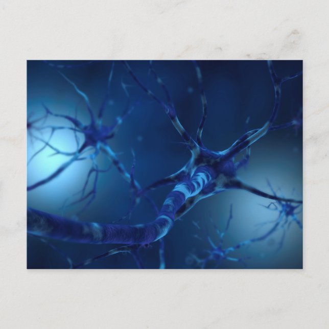 Conceptual Image Of Neuron 2 Vykort (Framsida)