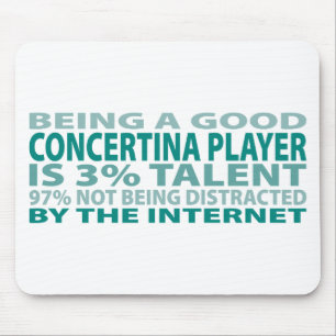 Concertina talang för spelare 3% musmatta