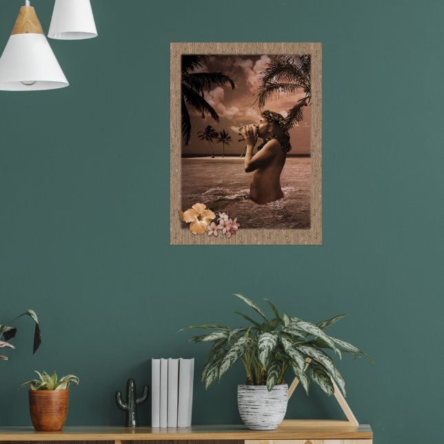 Conch Blowing Poster w/out ram (Vardagsrum 1)