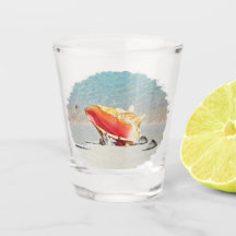 Conch on the Beach Ceramic Tile Desk Organizer