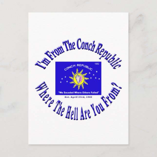 Conch Republic 2, kopia.jpg Vykort (Framsida)