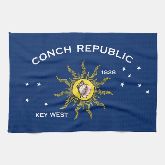 Conch Republic Flag Key West Florida Kökshandduk (Horisontell)