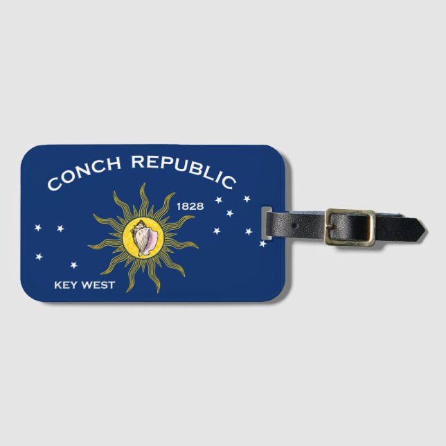 Conch Republic Flagga Bagagebricka (Framsida horisontal)