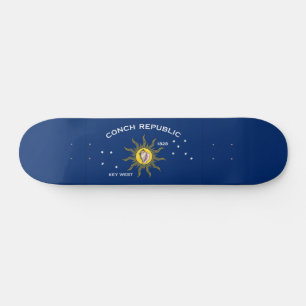 Conch Republic-flagga Mini Skateboard Bräda 18,5 Cm