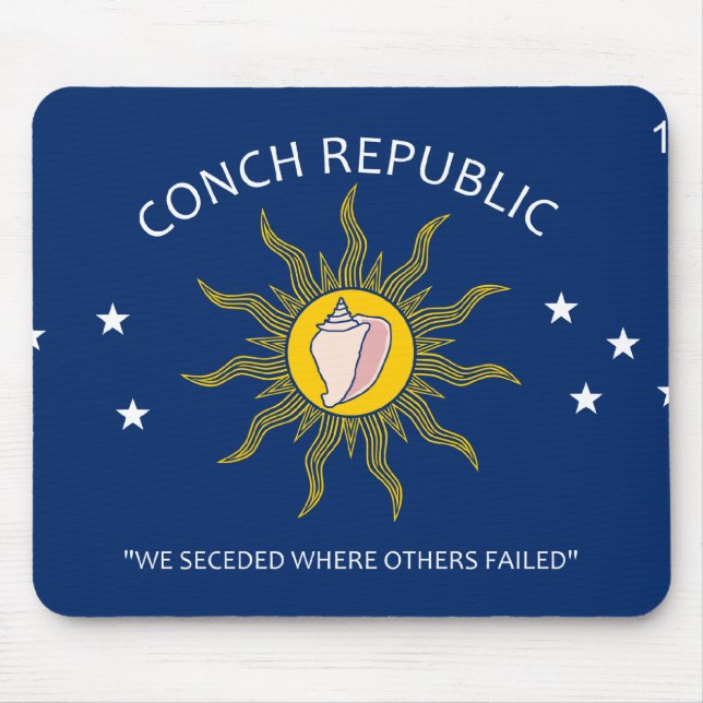 Conch Republic Flagga Musmatta (Framsidan)