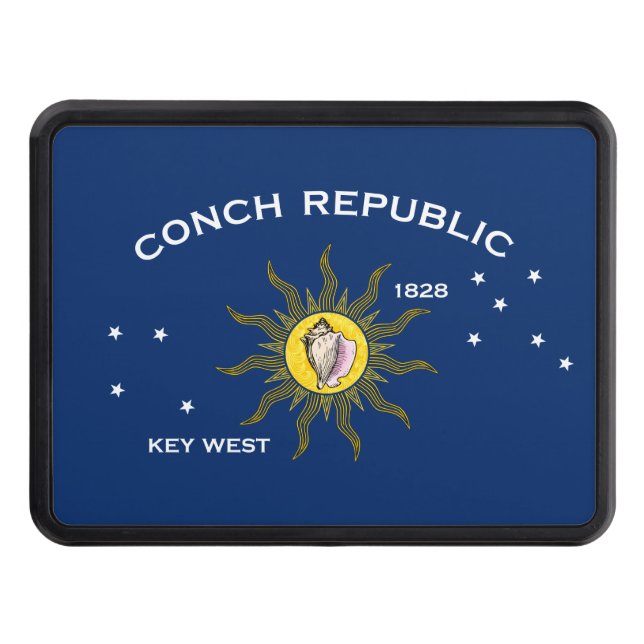 Conch Republic Flagga Nyckel Väster Florida Dragkroksskydd (Framsidan)