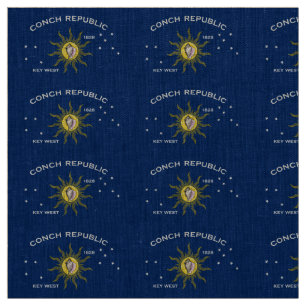 Conch Republic Flagga Nyckel Väster Florida Tyg