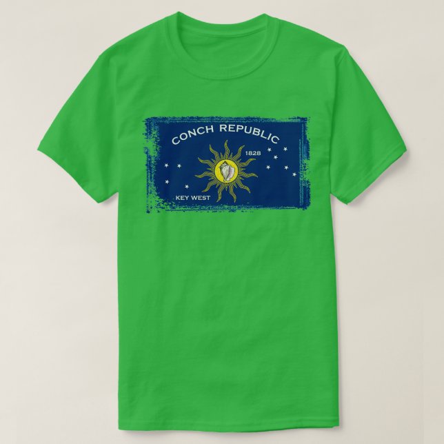 Conch Republic Flagga T Shirt (Design framsida)