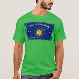 Conch Republic Flagga T Shirt