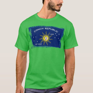 Conch Republic Flagga T Shirt