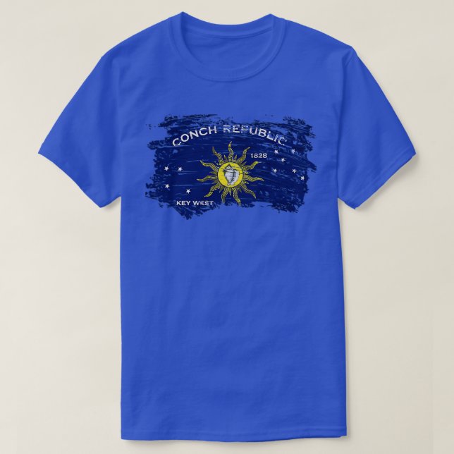 Conch Republic Flagga TShirt 4 T Shirt (Design framsida)