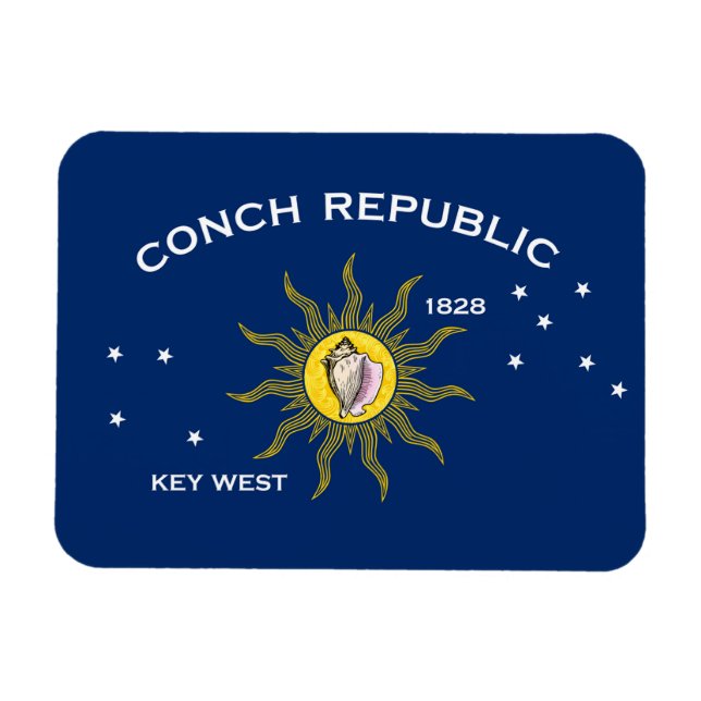 Conch Republic Magnet (Horisontell)